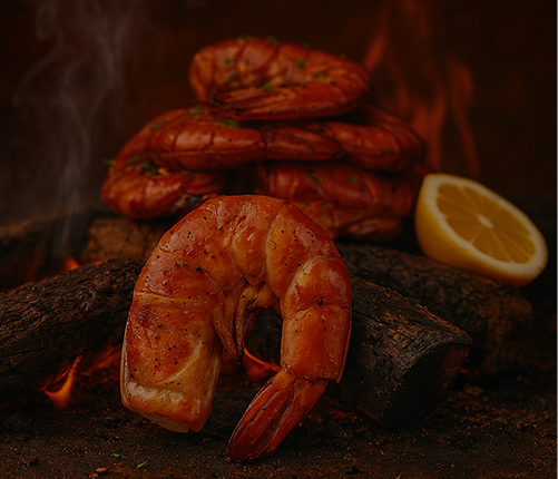 Smoked shrimp, 200 g